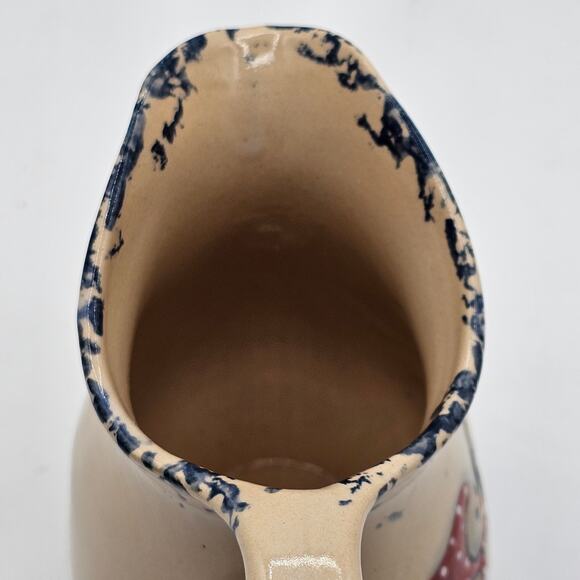 Adorable Holiday Snowman Pitcher - Sandhurst (MN) Stoneware Pottery Collectible - Picture 9 of 10